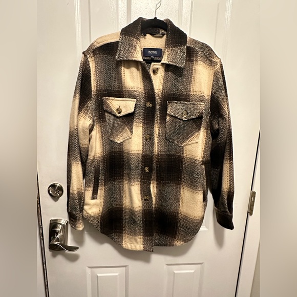 Women’s Buffalo David Bitton Shaket. Cream/brown size large - Picture 1 of 2